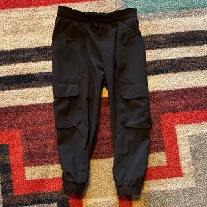 Kids Black Cargo Joggers XS (5T)